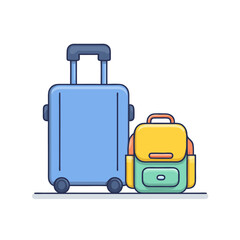 travel suitcase vector illustration