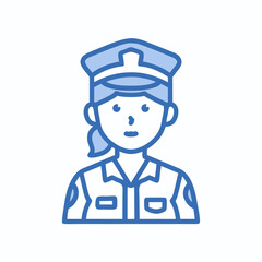 vector illustration of police officer