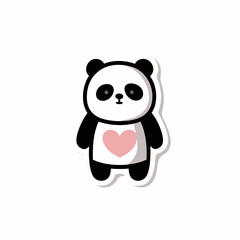 panda, animal, bear, cartoon, illustration, vector, 