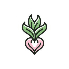 green apple with leaves