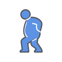 running man vector illustration