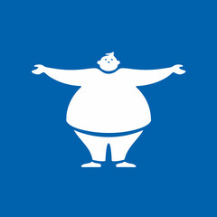 snowman in a cap and scarf