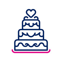 birthday cake vector illustration