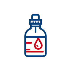 bottle of water with label