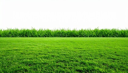 Obraz premium green grass on a white background