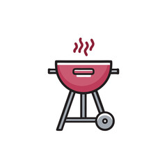 meat on the barbecue