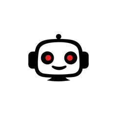 vector illustration of a cartoon robot © azi