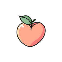 Fototapeta premium heart shaped apple