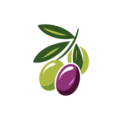 olive branch with green leaves