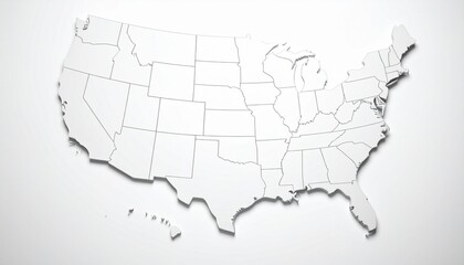 Obraz premium map of united states