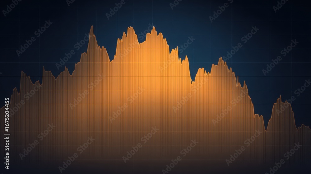 Aufkleber a detailed graph featuring a line graph indicating portfolio drawdown monitor in an abstract visual 