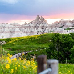 Badlands National Park Sunset View