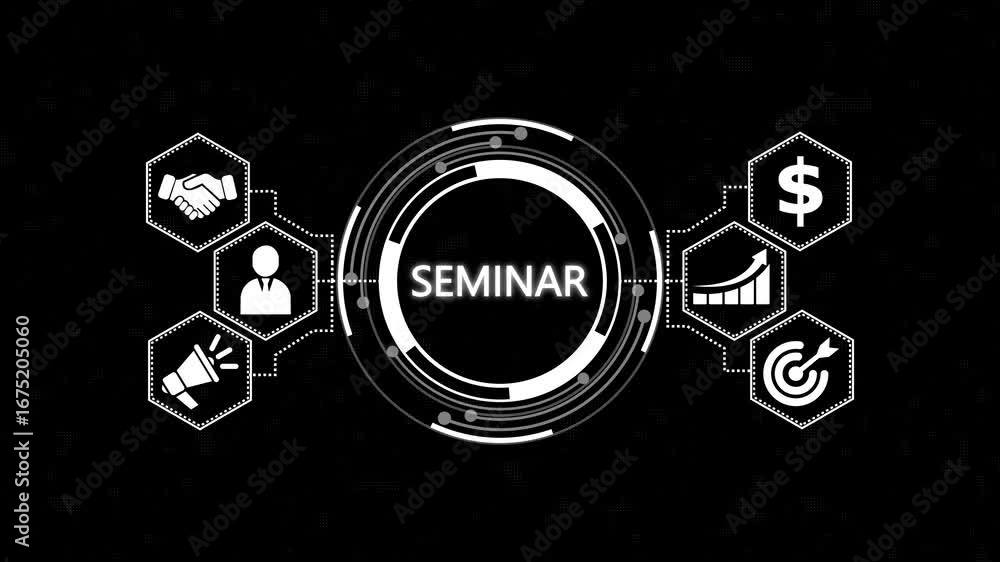 Poster internet and network concept webinar e-learning ,new business concept. abstract technology virtual s