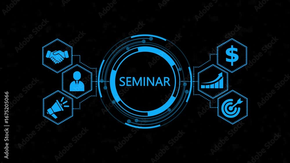 Poster internet and network concept webinar e-learning ,new business concept. abstract technology virtual s