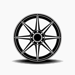 Obraz premium vector compass icon