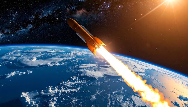 Rocket launch into space (1)