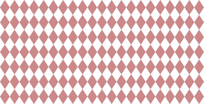 Seamless harlequin pattern with red diamonds on a white background. eps 10