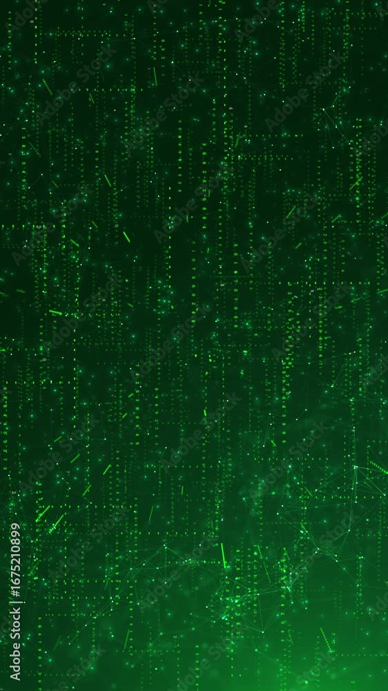 Poster plexus green grid fused with glowing circuit lines, futuristic data flow, abstract connections, and 