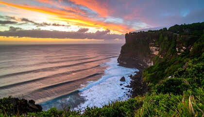Bali Cliff Sunset Ocean View