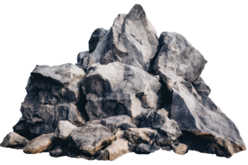 Pointed rocks rise dramatically in an isolated mountain landscape showcasing raw natural beauty, captured in high detail with gigapixel clarity under bright daylight conditions