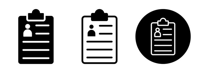 Resume And Cv Icon Collection Glyph & Mixed Style