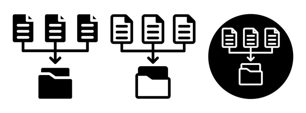 Data Collection Icon Collection Glyph & Mixed Style