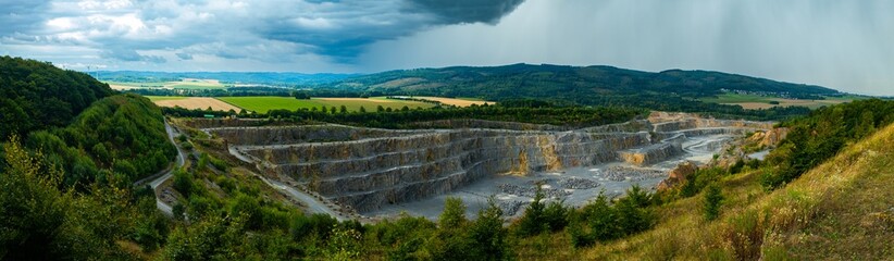 Steinbruch bei Balve in Deutschland 