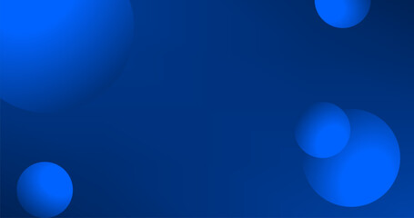 Abstract blue background with Bubbles and Gradient Copy Space