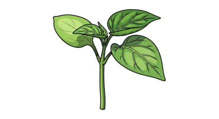 vibrant green plant sprout new life, growth, and springtime