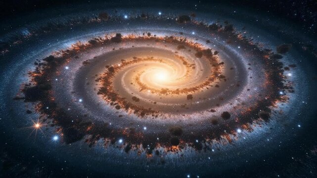 spiral galaxy in space