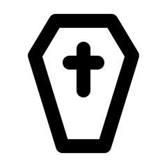 Obraz premium Coffin Outline Icon