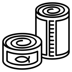 Canned Food vector icon. Adventure icon line style. perfect use for logo, presentation, website, and more. modern icon design outline style 