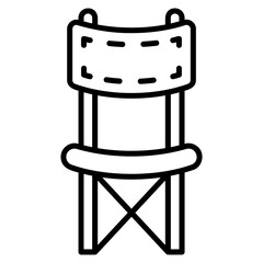 Camping Chair vector icon. Adventure icon line style. perfect use for logo, presentation, website, and more. modern icon design outline style 