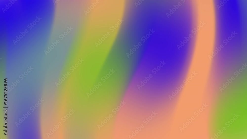 Aufkleber abstract colorful flowing shapes with vibrant gradient blending