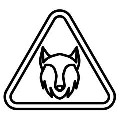 Wolf Sign vector icon. Adventure icon line style. perfect use for logo, presentation, website, and more. modern icon design outline style 