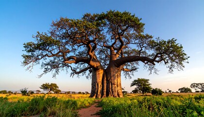 Baobab Tree, African Savanna