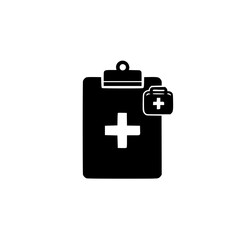 Obraz premium first aid kit in clipboard