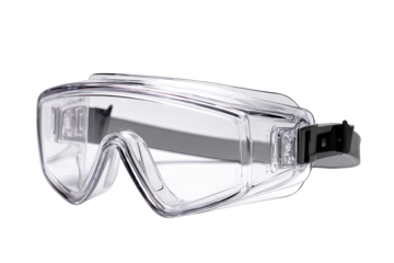 Safety goggles isolated on white background