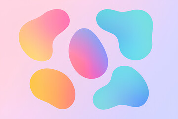 Abstract Liquid Blob Gradient Background