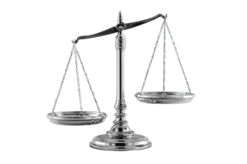 scale balance isolated on white background justice fairness symbol