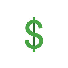 Fototapeta premium Clean dollar sign icon vector for finance and business design