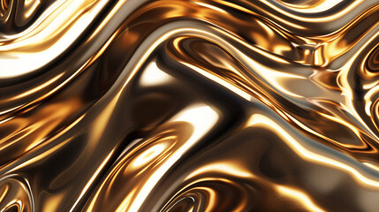 A vibrant bronze metallic gradient flows smoothly, showcasing warm tones that evoke a sense of richness and depth. The dynamic texture invites exploration of its intricate patterns and shimmer