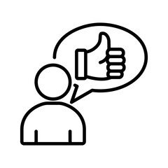 Recommend Icon Vector Illustratio, White Background