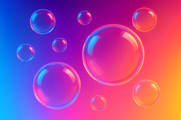 Floating Glass Bubble Abstract