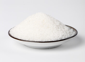 White Granulated Sugar in Bowl - Sweet Ingredient for Cooking and Baking