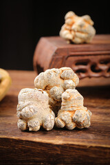 Panax Pseudoginseng Roots Wenshan Yunnan Traditional Chinese Medicine Herb Display