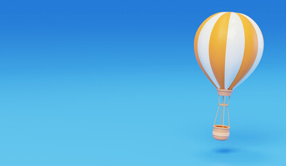 Fototapeta premium Hot air balloon Travel Vacation travel Hydrogen balloon 3D