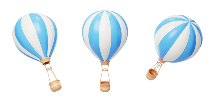 Hot air balloon Travel Vacation travel Hydrogen balloon 3D