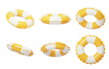 Summer swimming lifebuoy buoyancy water rescue 3D