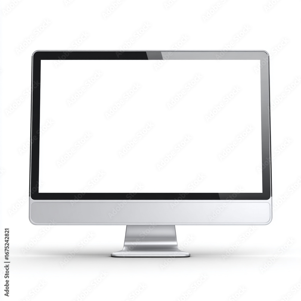 Fototapete blank website mockup for creative projects – simple and isolated web template ideal for showcasing u